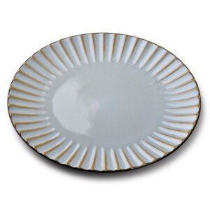 Affekdesign Keramický talíř EVIE 26,5 cm šedý