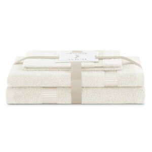 AmeliaHome Sada 3 ks ručníků AVIUM klasický styl krémová, velikost 30x50+50x90+70x130