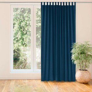 HOMEDE Závěs MILANA klasické záložky 10 cm indigo, velikost 560x175