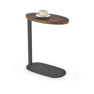 HALMAR Odkládací stolek Delphi ořech/černý