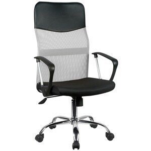 Ak furniture Kancelářská židle FULL na kolečkách černá/šedá