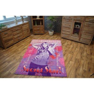 3kraft Dětský koberec HANNAH MONTANA růžovo-fialový, velikost 100x150