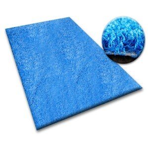 Dywany Lusczow Kusový koberec SHAGGY Izebelie 5cm modrý, velikost 100x150
