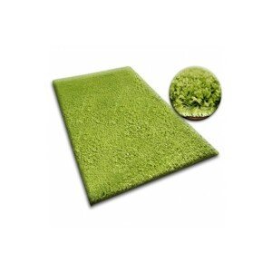 Dywany Lusczow Kusový koberec SHAGGY Izebelie 5cm zelený, velikost 400x450