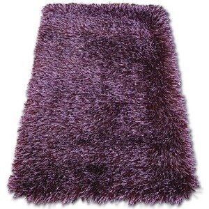 3kraft Kusový koberec LOVE SHAGGY fialový, velikost 80x150