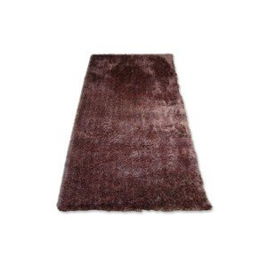 Dywany Lusczow Kusový koberec SHAGGY MACHO RHYS hnědý, velikost 160x220