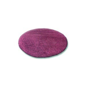 Dywany Lusczow Kulatý koberec SHAGGY Hiza 5cm fialový, velikost kruh 100
