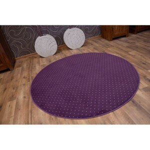 3kraft Kulatý koberec AKTUA Breny fialový, velikost kruh průměr 150