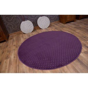 3kraft Kulatý koberec AKTUA Breny fialový, velikost kruh průměr 100