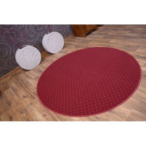 3kraft Kulatý koberec AKTUA Breny červený, velikost koło 150