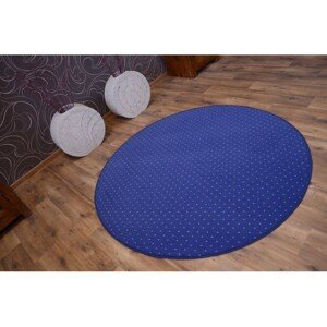 Dywany Lusczow Kulatý koberec AKTUA Breny modrý, velikost kruh 150