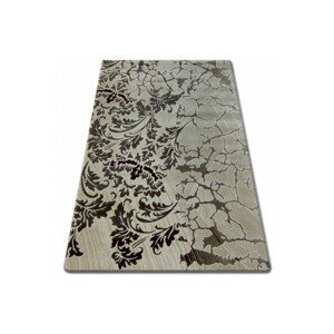 3kraft Kusový koberec FLORYA Leaves krémovo-béžový, velikost 80x150