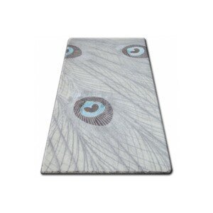 Dywany Lusczow Kusový koberec AKRYLOVÝ PATARA 0052 Krémový/Tyrkysový, velikost 80x150