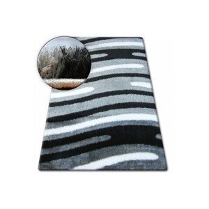Dywany Lusczow Kusový koberec SHAGGY VERONA SEAN šedý, velikost 80x150