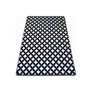 3kraft Kusový koberec SKETCH CALLUM bílý / černý - diamant, velikost 120x170
