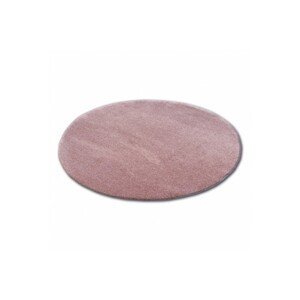 3kraft Kulatý koberec SHAGGY MICRO růžový, velikost kruh 80