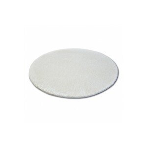 3kraft Kulatý koberec SHAGGY MICRO bílý, velikost kruh 80