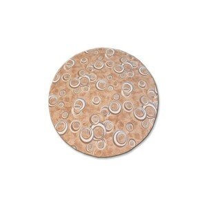 Dywany Lusczow Kulatý koberec DROPS Bubbles béžový, velikost kruh 170