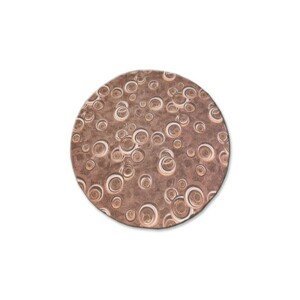 Dywany Lusczow Kulatý koberec DROPS Bubbles hnědý, velikost kruh 200