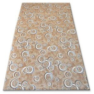 Dywany Lusczow Kusový koberec DROPS Bubbles béžový, velikost 500x600