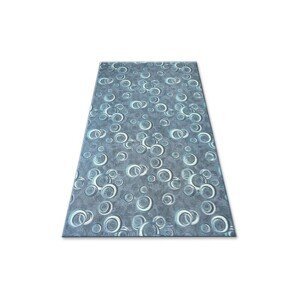 Dywany Lusczow Kusový koberec DROPS Bubbles šedo-modrý, velikost 150x300