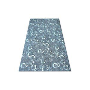 Dywany Lusczow Kusový koberec DROPS Bubbles šedo-modrý, velikost 350x500