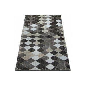 3kraft Kusový koberec ACRYLOVY YAZZ 7660 tmavě béžový / hnědý, velikost 80x150