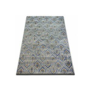 Dywany Lusczow Kusový koberec DROP JASMINE 030 světle modrý / kouřový, velikost 133x190