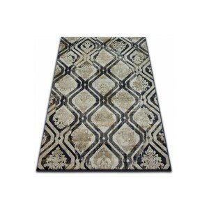 Dywany Lusczow Kusový koberec DROP JASMINE 031 mlha / tmavě modrý, velikost 240x330