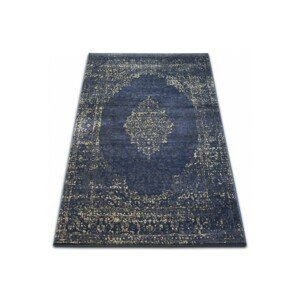 Dywany Lusczow Kusový koberec DROP JASMINE 455 tmavě modrý, velikost 133x190