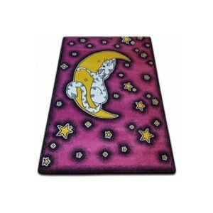 3kraft Kusový koberec KIDS kočka růžový C414, velikost 160x220