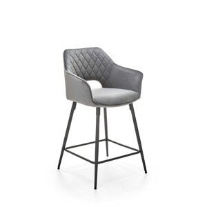 HALMAR Barová židle STOOL H107 šedá