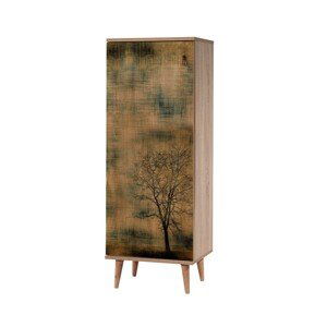 Kalune Design Botník FILINTA Tree 50x135 cm dub sonoma