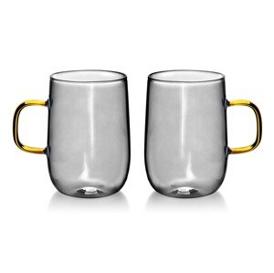Affekdesign Sada 2 ks hrnků PETER 400 ml šedá