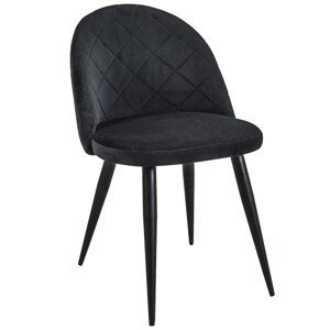 Ak furniture Čalouněná designová židle Poppy černá