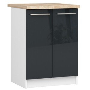 Ak furniture Kuchyňská skříňka Olivie S 60 cm bílá/grafit