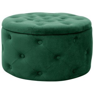 Ak furniture Taburet ILIA samet zelený