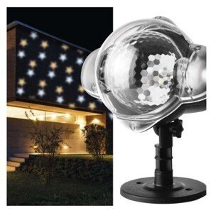 EMOS LED dekorativní projektor Amos hvězdičky teplá/studená bílá