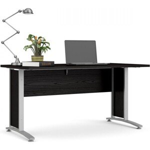 Tvilum Psací stůl Officer 80400/71 150 cm černý/stříbrný