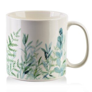 Affekdesign Porcelánový hrnek EDDY I 500 ml bílý/zelený