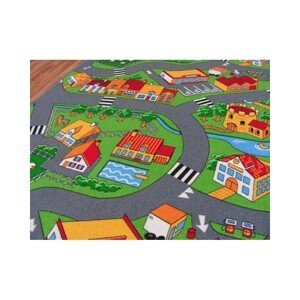 Dywany Lusczow Dětský koberec ROAD barevný, velikost 100x200