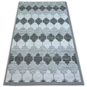 3kraft Kusový koberec ACRYLOVY YAZZ 3766 šedý trellis