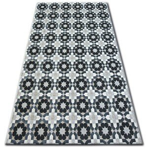 3kraft Kusový koberec LISBOA 27206/356 květiny šedý
