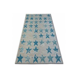 Dywany Lusczow Kusový koberec LISBOA 27219/754 hvězda tyrkysový, velikost 160x230