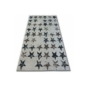 Dywany Lusczow Kusový koberec LISBOA 27219/975 hvězda hnědý, velikost 200x290