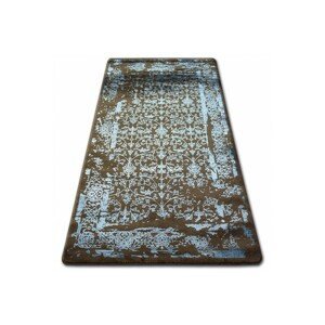 Dywany Lusczow Kusový koberec MANYAS Mariet hnědo-modrý, velikost 80x150
