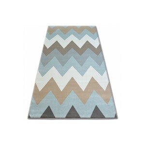Dywany Lusczow Kusový koberec ARGENT - W4936 cikcak modrý, velikost 160x220