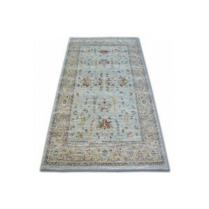 Dywany Lusczow Kusový koberec ARGENT - W7039 květiny modrý / krémový, velikost 133x190