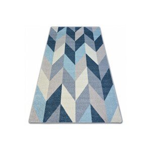 Dywany Lusczow Kusový koberec NORDIC JEDLE modrý G4582 rybí kost, velikost 160x220