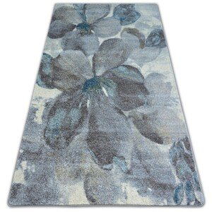 Dywany Lusczow Kusový koberec NORDIC květiny šedý / hnědý FD291, velikost 280x370